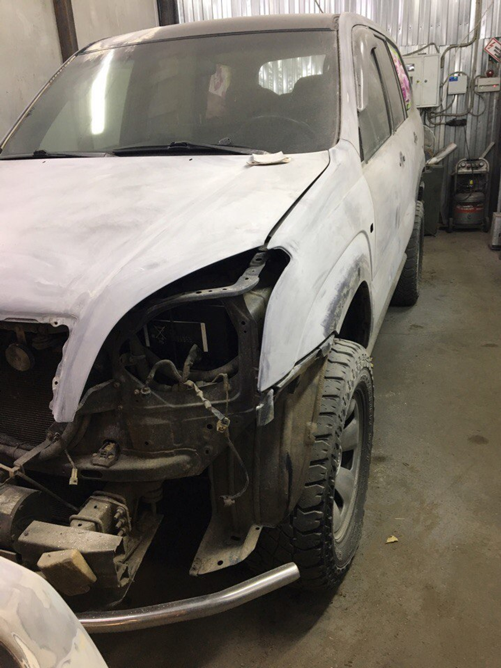 Покраска Раптором Toyota Prado 150