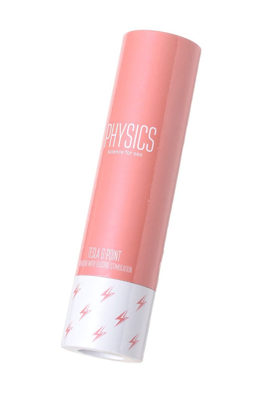 Розовый силиконовый вибратор с электростимуляцией TESLA G-POINT - 21 см. (Цвет: розовый)