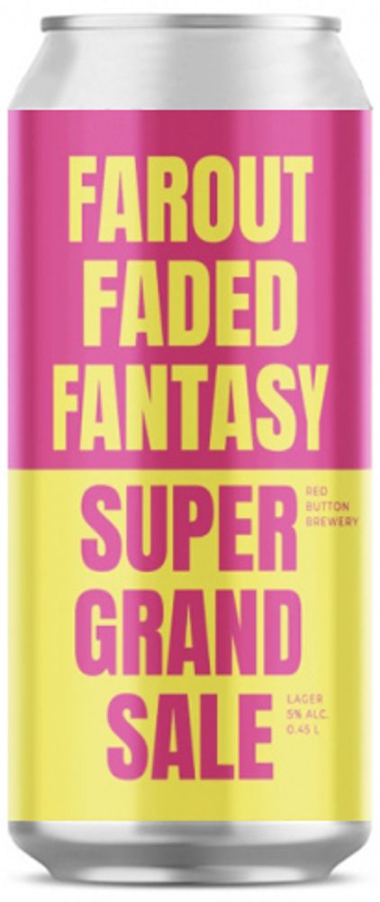 Пиво Рэд Баттон Фараут Фейдед Фэнтези Супер Гранд Сейл / Red Button Farout Faded Fantasy Super Grand Sale 0.45 - банка