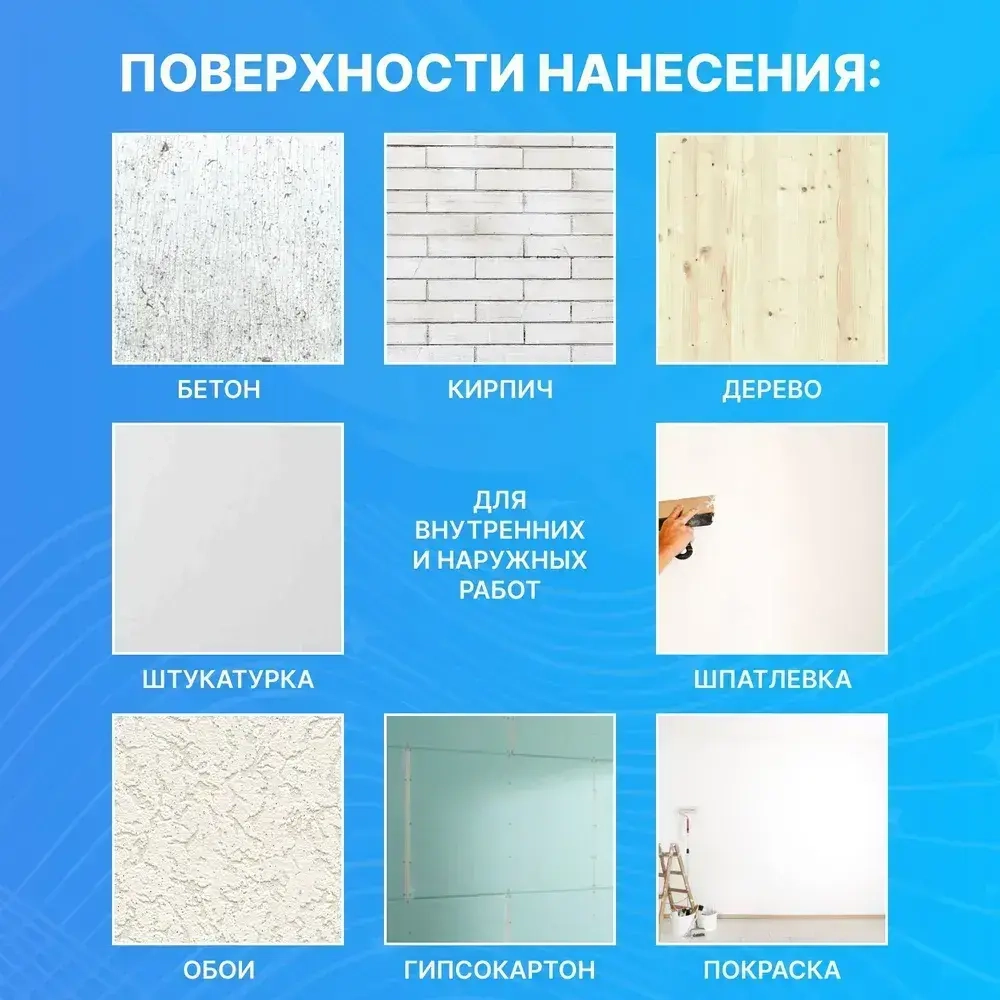 Грунтовка LOMAKOFF LR Стандарт идеально для стен, потолков, под обои, для внутренних и наружных работ, глубокого проникновения, универсальная, укрепляющая, 5л