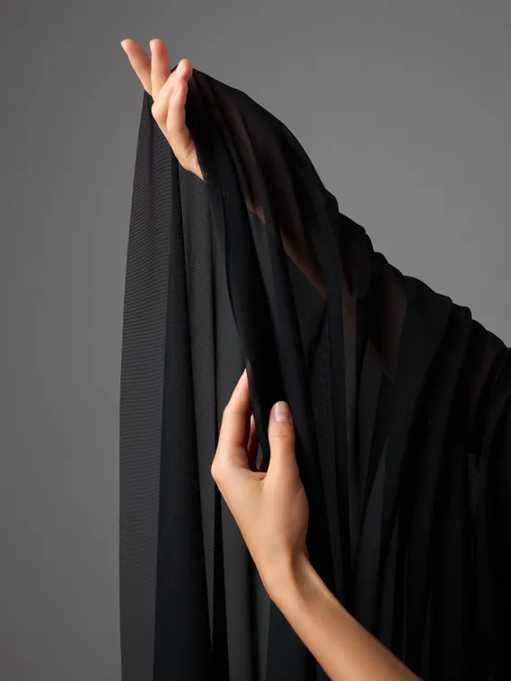 Сетка эластичная оптом Китай A957, (аналог Lauma арт. 556), черный 170