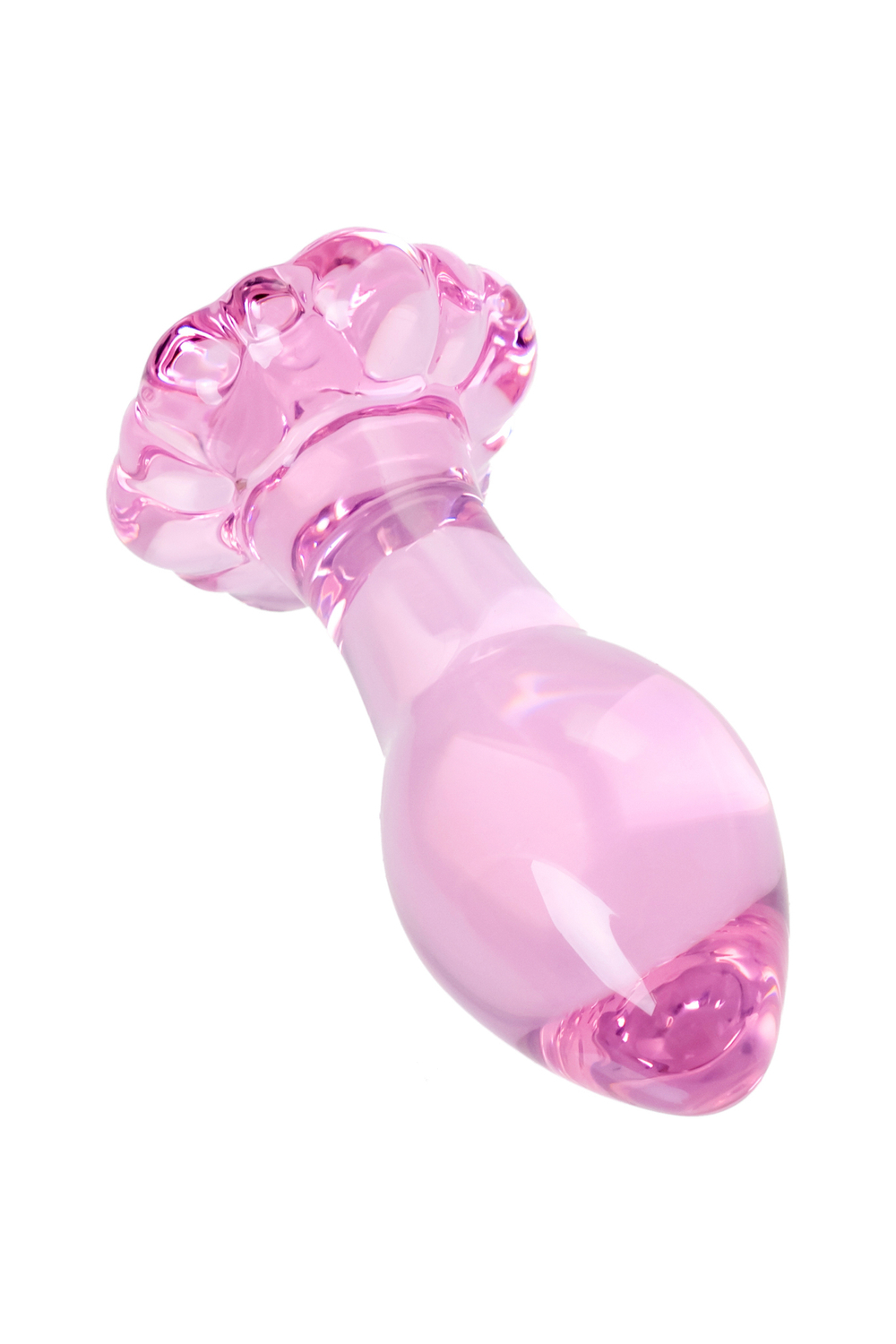 Анальная втулка Sexus Glass розовая 8,3 см