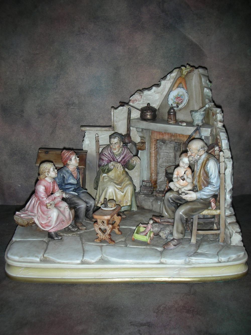 Статуэтка. Фарфор. Сказки у камина. Capodimonte. Италия