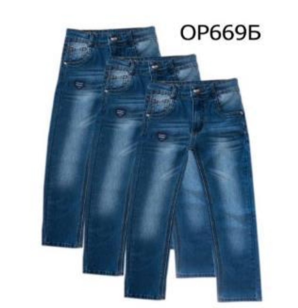 Джинсы для мальчика ОР669Б 104р. синий