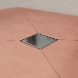 Душевой трап CK DRAIN 3001-0010 11x11, в пол, хром, с сифоном