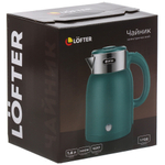 Чайник электрический Lofter, CX-K224-18G, зел, 1.6 л, 1500 Вт, ск нагр элем, пластик