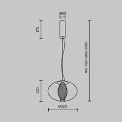 Подвесной светильник Maytoni Memetics MOD406PL-L8B3K