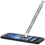 Шариковая кнопочная ручка-стилус Moneta из анодированного алюминия