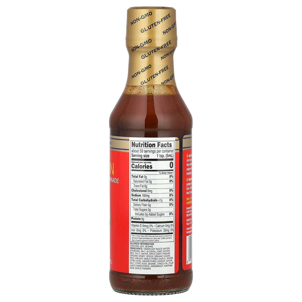 San-J, Szechuan, острые жарки и маринад, без глютена, 296 мл (10 жидк. Унций)