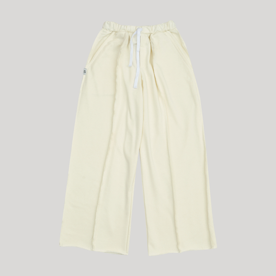 Baggy Trousers LOGO Coconut Milk