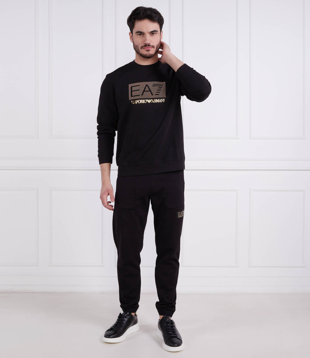 Худи EA7 - черный(3RUM09 PJARZ)
