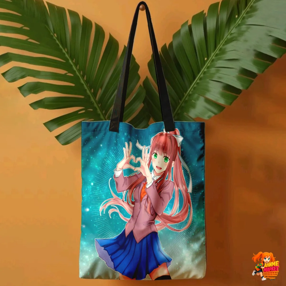Сумка шоппер с принтом Doki Doki