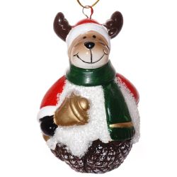 GAEM Украшение новогоднее "Снеговик/Олень/Санта", L6 W6 H8,5 см, 3в.