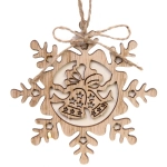 Подвеска «Снежинка - Колокольчики» 10*11 см