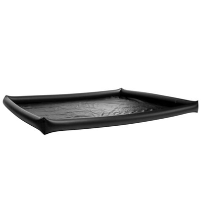 Черная виниловая простынь с надувными краями Nuru Inflatable Vinyl Massage Sheet (Цвет: черный)