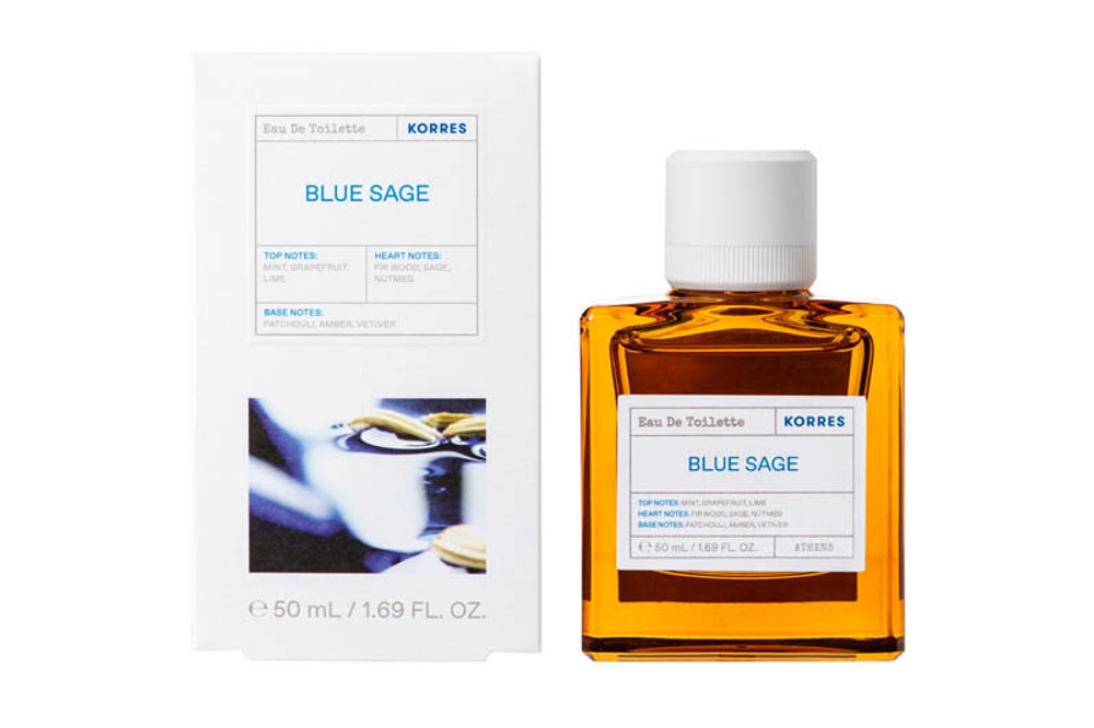 KORRES Blue Sage EDT для него, 50 мл