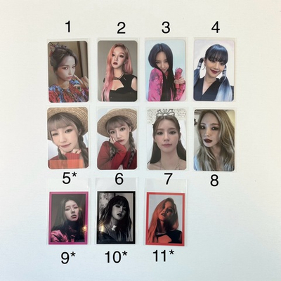 Официальные альбомные фотокарты (G)I-DLE