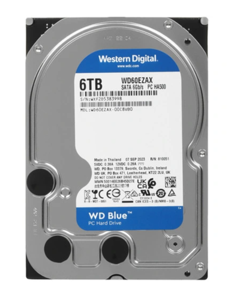 Жесткий диск Western Digital WD Blue 6 ТБ 3,5″ (WD60EZAX)