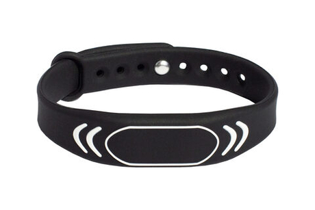 Перезаписываемый RFID браслет T5577 “SPORT” ЧЕРНЫЙ (125 кГц)