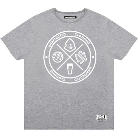 Футболка UNAFFECTED Круг (серый)