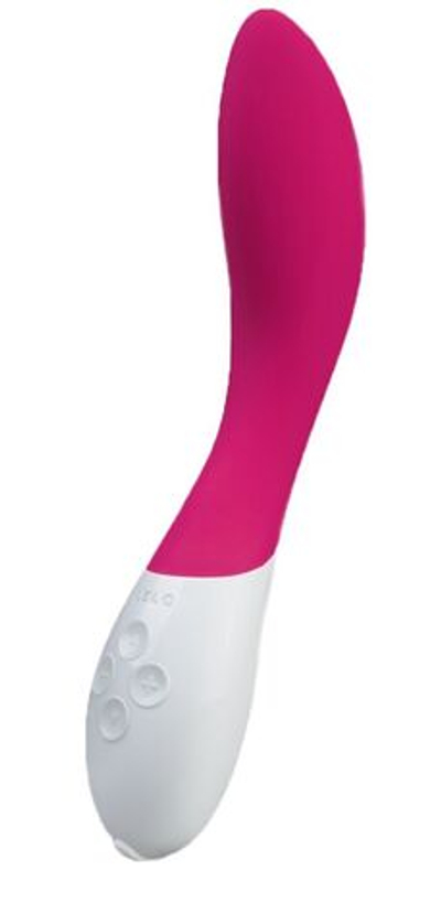 Вибромассажер Mona 2 ярко-розового цвета - 20 см. (Цвет: ярко-розовый)