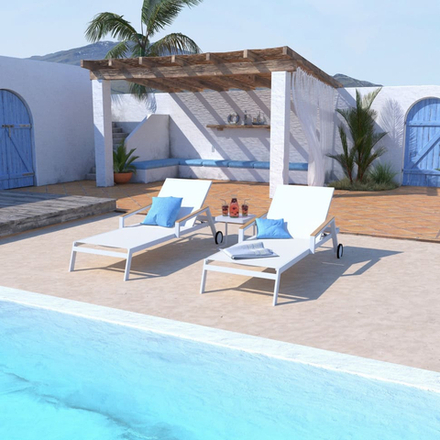 Шезлонг Ideal Patio СПОНДА белый