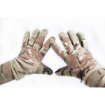 Перчатки флисовые мультикам однослойные