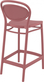 Стул пластиковый полубарный Siesta Contract Marcel Bar 65, марсала