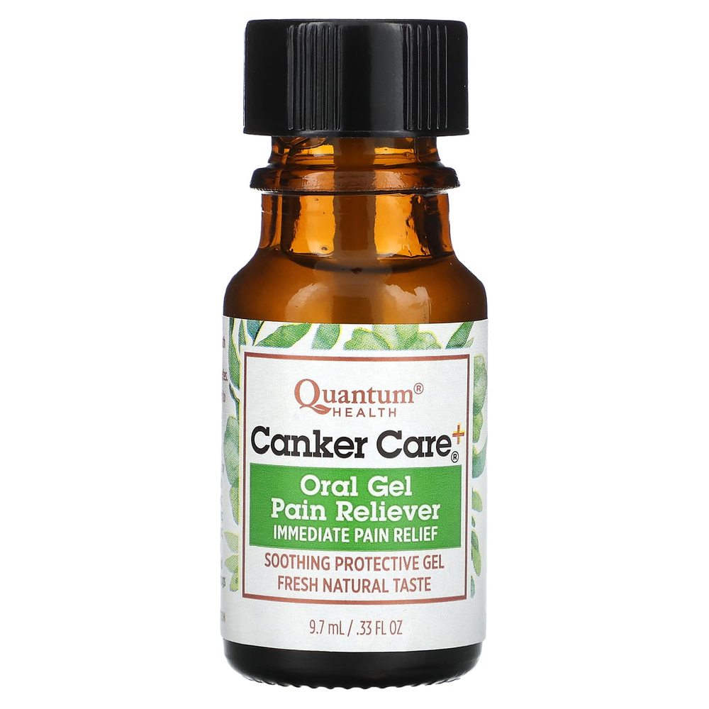Quantum Health, Canker Care+, оральный обезболивающий гель для полости рта, 9,7 мл (0,33 жидк. унции)