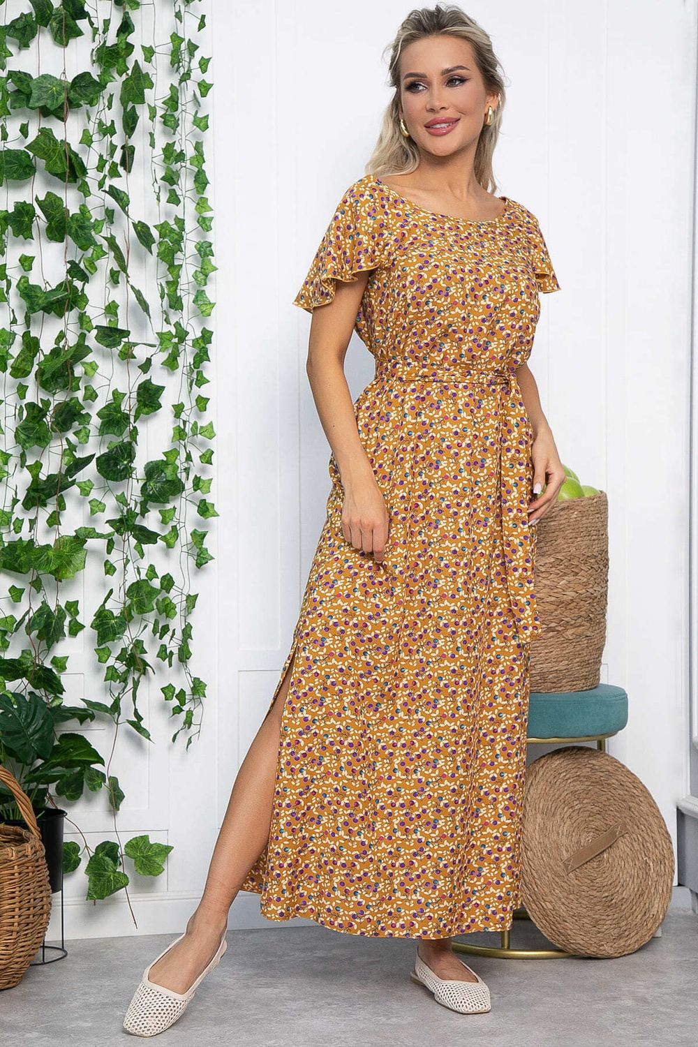 Платье Вечер свиданий (горчица) П13584-16М LT Collection