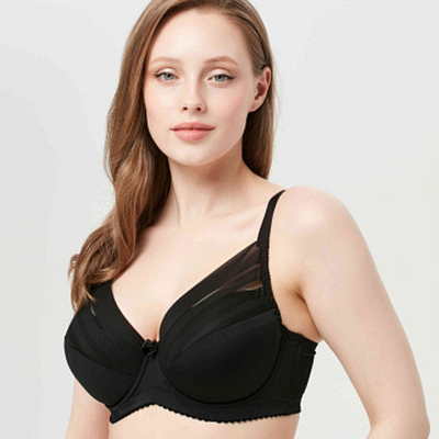 Бюстгальтер Полупоролоновая чашка Черный Прибалтика