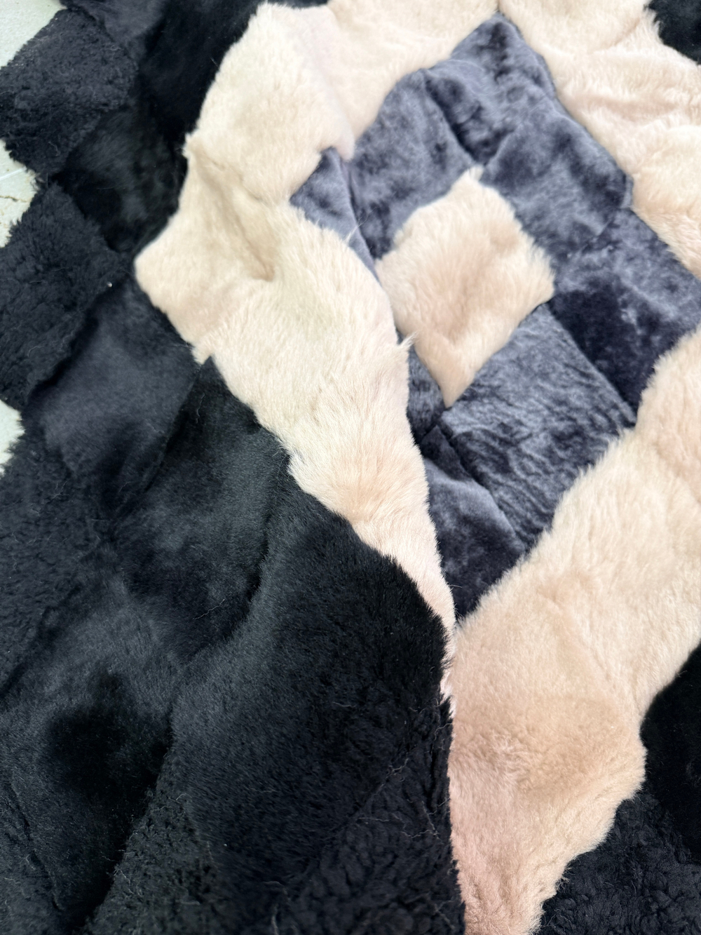 Меховой Коврик прикроватный накидка на кресло из овчины