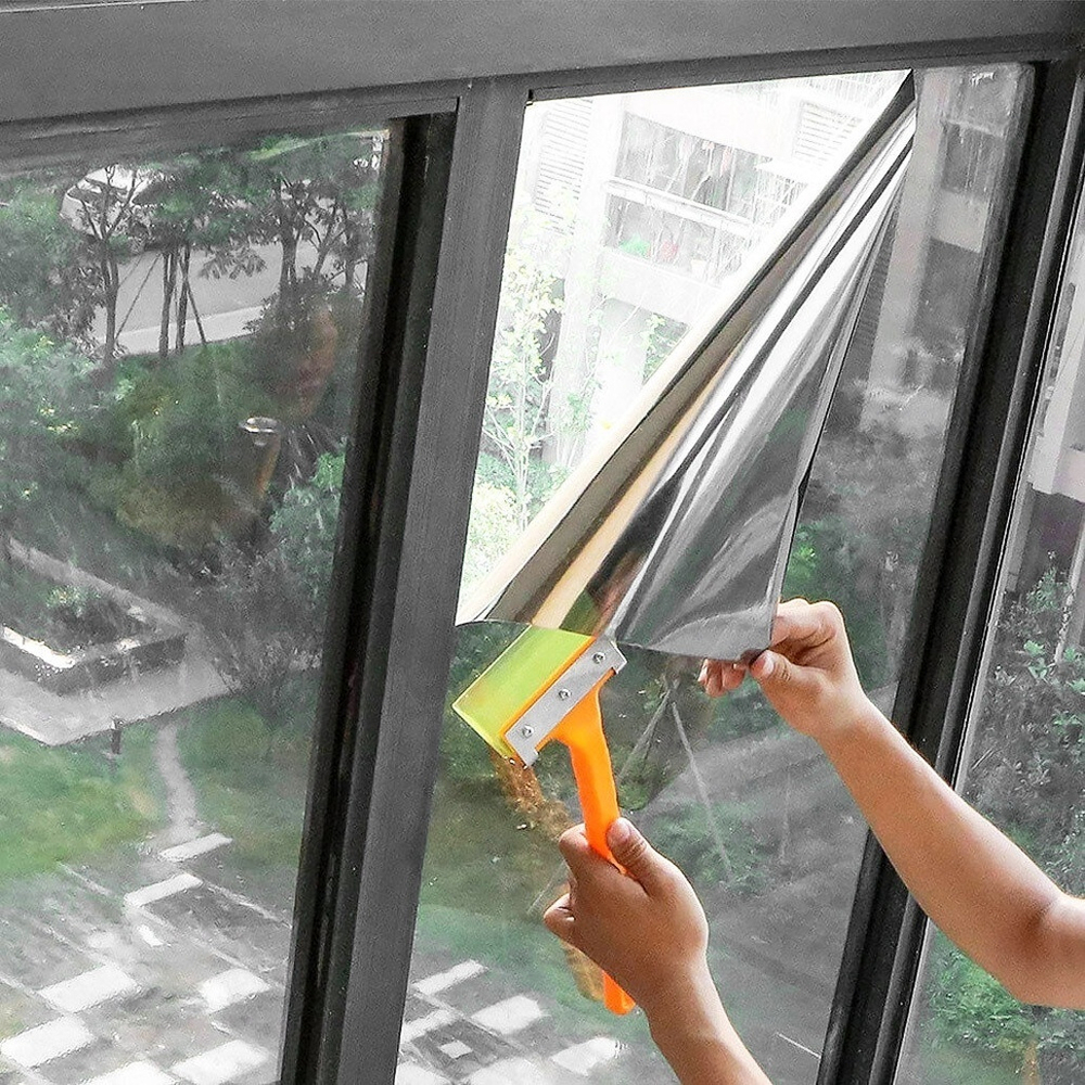 Пленка солнцезащитная 0,8*1,2м (штора) 2шт/уп с липкой лентой