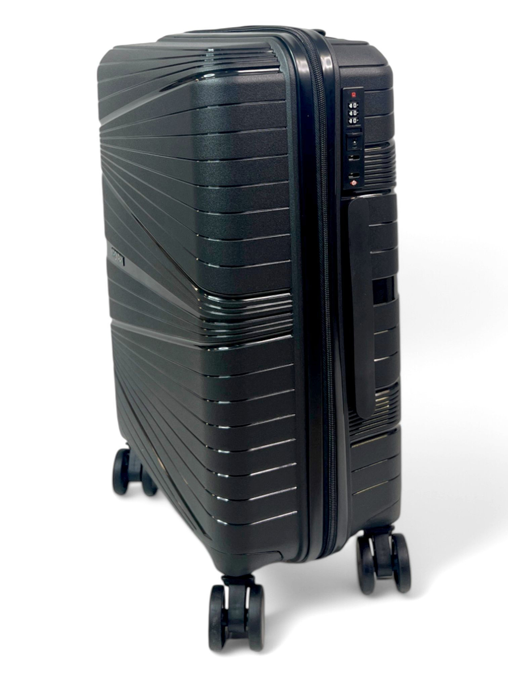 Маленький чемодан Mironpan 23103, Черный, S+