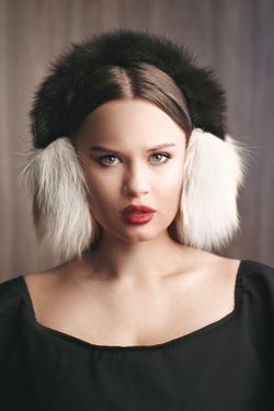 Брелок из меха «Енотик»