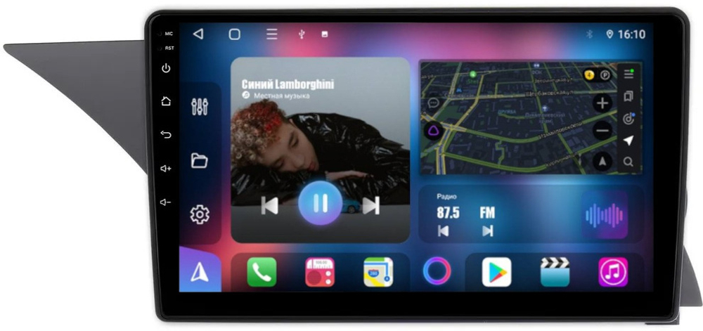 Магнитола Mercedes-Benz GLK X204 2008-2012 NTG 4.0 - FarCar BM9-9590F2 монитор 9" QLED на Android 13, TS10, 4Гб+32Гб, CarPlay, 4G SIM-слот