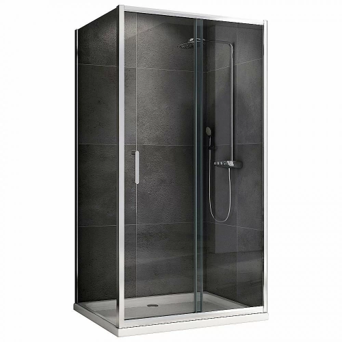 Душевой уголок ABBER Schwarzer Diamant AG301105-S705 110x70 стекло прозрачное/профиль хром