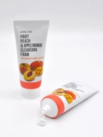 LEBELAGE - ПЕНКА ДЛЯ УМЫВАНИЯ С ЭКСТРАКТАМИ ПЕРСИКА И МАНГО FRUIT PEACH & APPLE MANGO CLEANSING FOAM, 100 ML