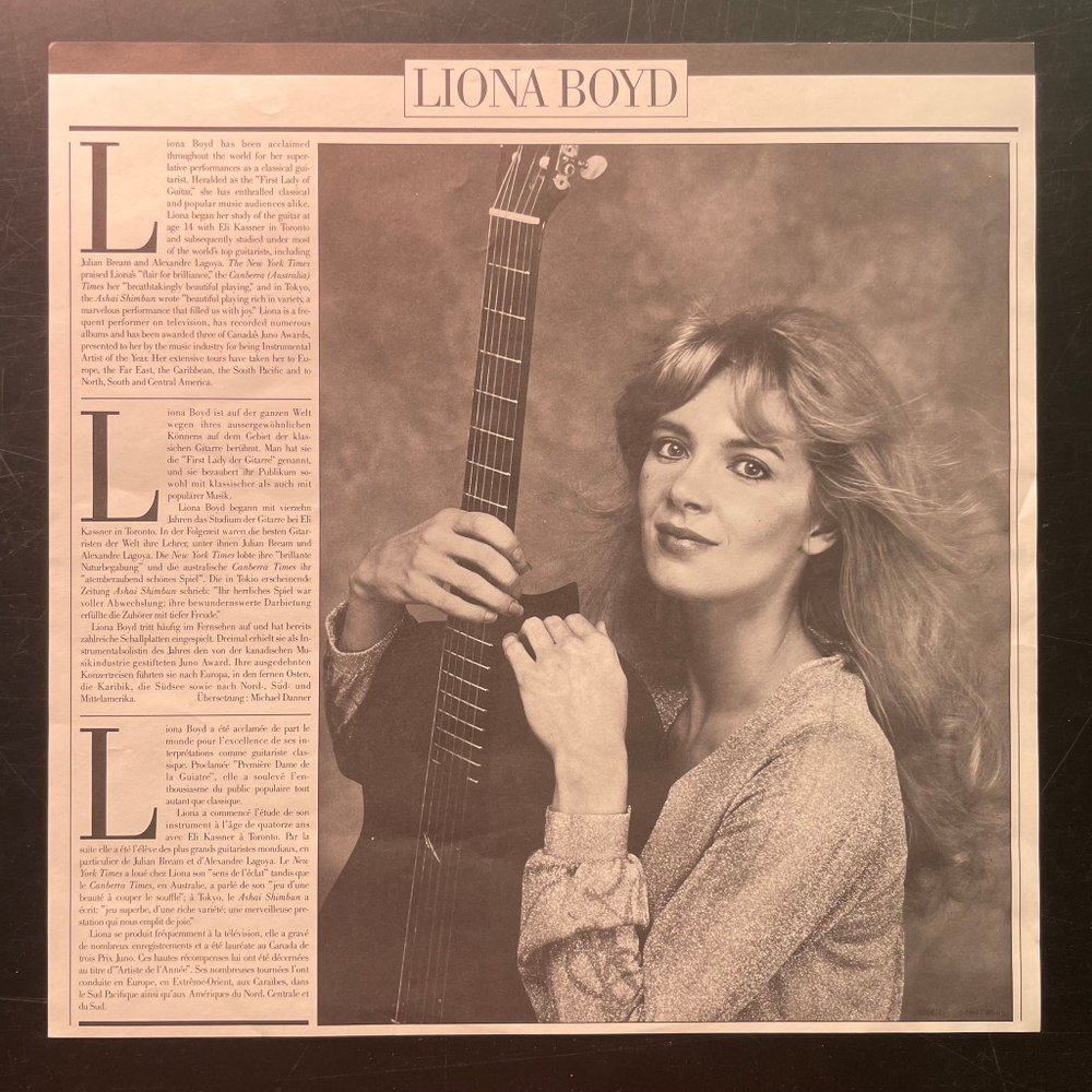 Liona Boyd ‎– Persona (США 1986г.)