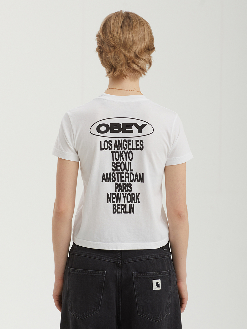 Женская Футболка Obey Cities