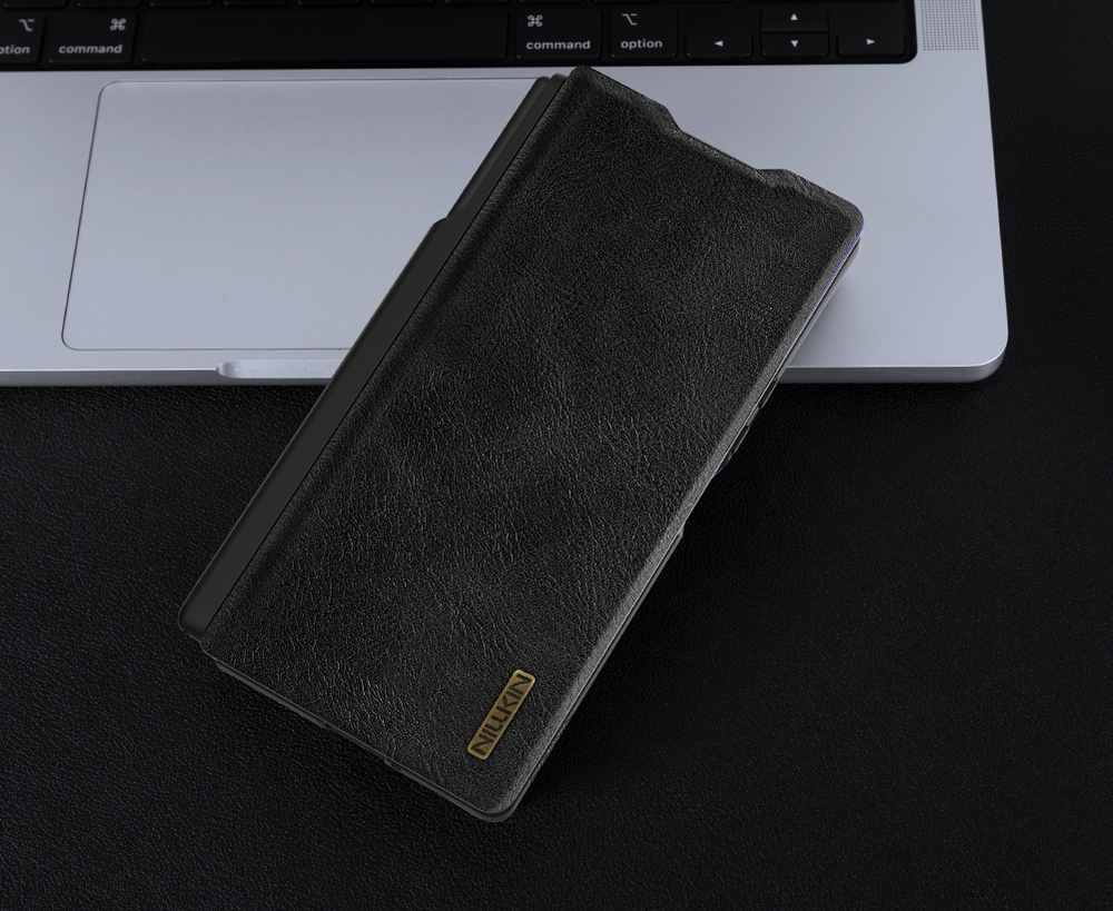Кожаный чехол книжка от Nillkin для Samsung Galaxy Z Fold 7, серия Qin Pro Leather Case (с держателем для S Pen)