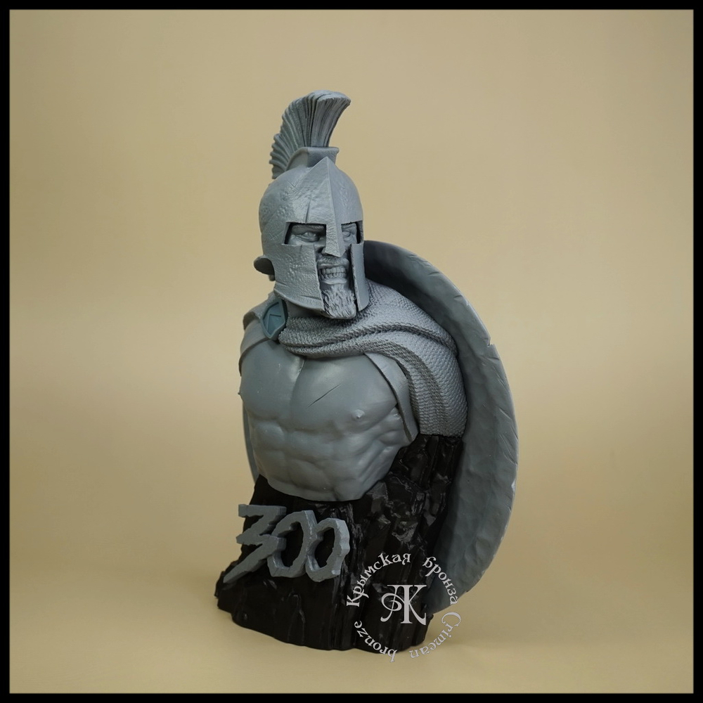 Кабинетная миниатюра , бюст "Леонид" , фотополимер