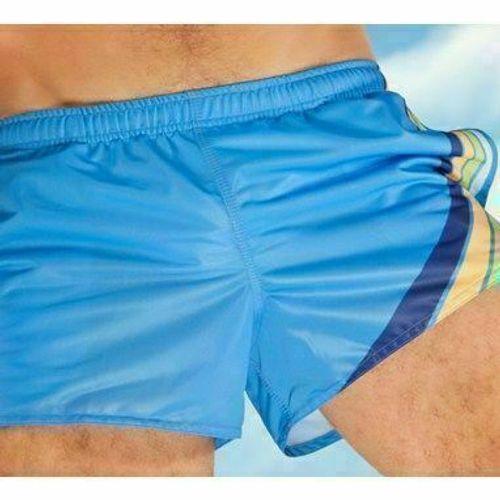 Мужские шорты спортивные голубые Aussiebum Score Shorts Blue
