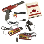 Игровая приставка Retro Genesis 8 Bit Lazergun + 450 игры (модель: C-56, Серия: C-50, AV кабель, 2 проводных джойстика + пистолет Zapper)