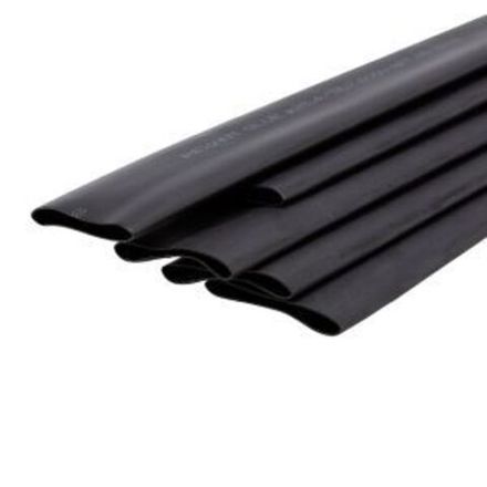 Трубка термоусаживаемая СТТК (2:1) двустенная клеевая 25,4/12,7мм, черная, упаковка 5 шт. по 1м REXA