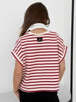 Футболка для девочки на лето в полоску