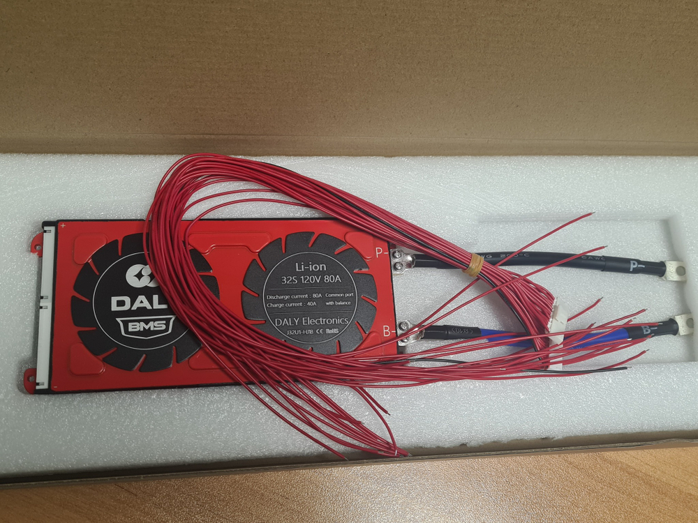 Плата контроля BMS Li-ion 32S 120V 80A