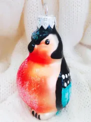 ФУГ-732 Ёлочное украшение Снегирь 10 см., Коломеев