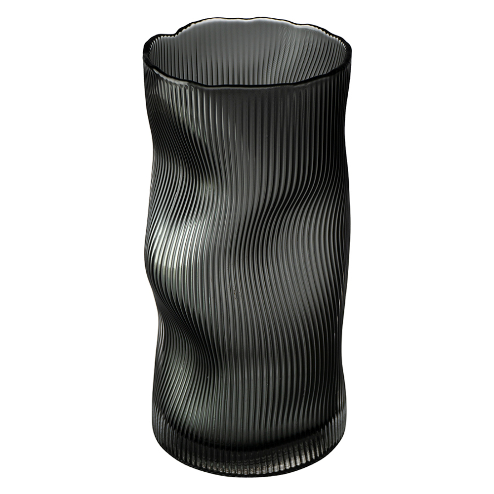 Ваза 26.3см Bergenson Bjorn Crumpl черная