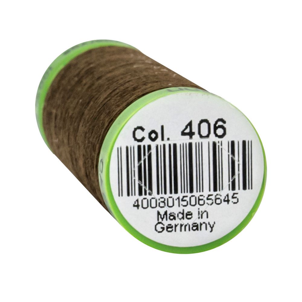 Нитки для тонких тканей Gutermann Extra Fine 150 (200 метров), 5 кат. | 406 шоколад